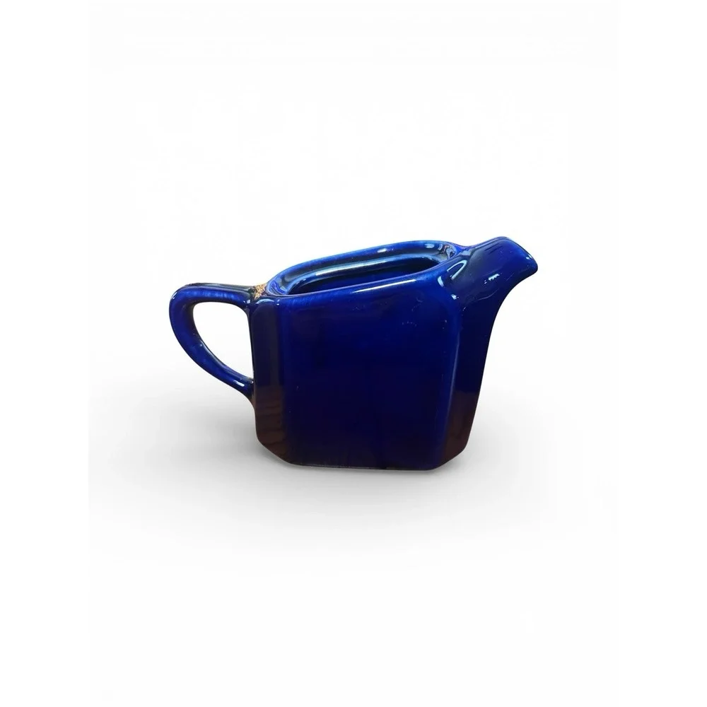 Hall China 1970s-80s Tea For Two Colbalt Blue 3 Piece Set MCM‎ Fiesta Ware Match